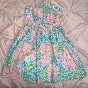 Lilly Pullitzer strapless dress